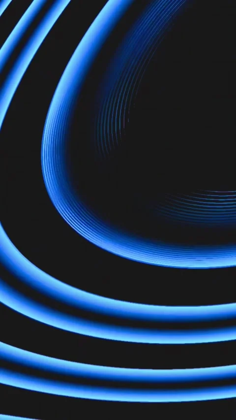 Futuristic technology abstract background with glowing blue curved lines for Stock Footage 347485005