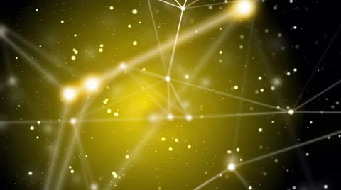 Futuristic technology abstract background. Plexus and particles stylish fantasy Vidéo 65402098