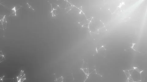 Futuristic technology abstract background. Plexus and particles stylish fantasy Video stock 112270308