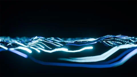 Futuristic Technology Abstract Digital Background Stock Illustration