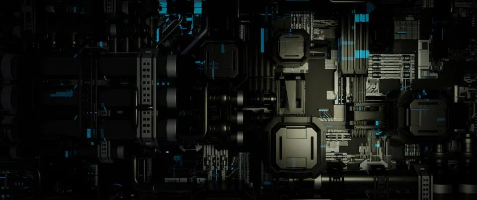 Futuristic Technology Abstract 库存插图