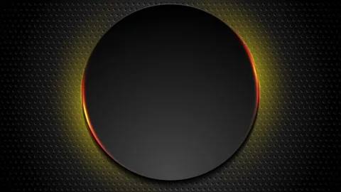 Futuristic technology abstract motion background with neon glowing circle frame Stock-Footage 325842719