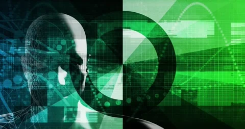 Futuristic Technology and Computer Science Business Innovation Looping Stock Footage 332032838