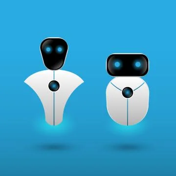 Futuristic Technology Automation Robot, vector illustration Stock Illustration