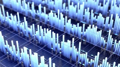 Futuristic technology background. 3d illustration, 3d rendering. Stock-Illustration