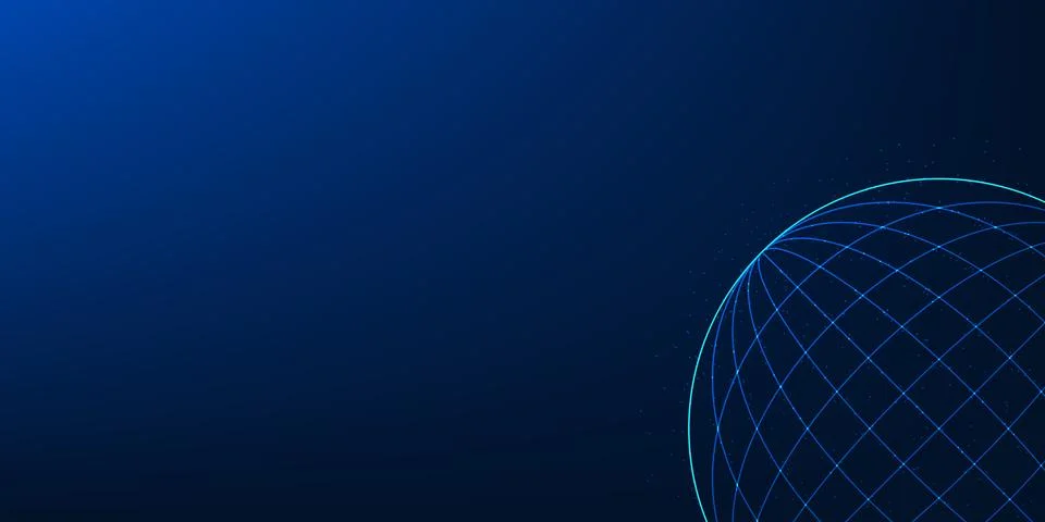 Futuristic technology background with circular line patterns, symbolizing d.. Stock Illustration