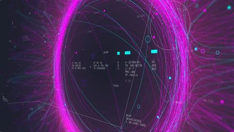 Futuristic technology background cluster analysis polygon structure plexus .. Stock Illustration