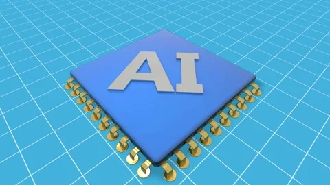 Futuristic Technology Background CPU Circuit. 3D visualization AI Processor Stock Footage 277332075