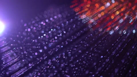 Futuristic technology background crystal node perspective with moving lights Stock Footage 153413687