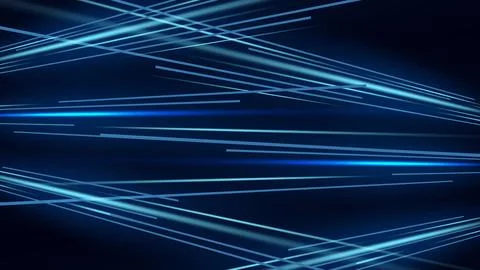 Futuristic technology background with glowing blue laser lines digital abst.. 스톡 일러스트