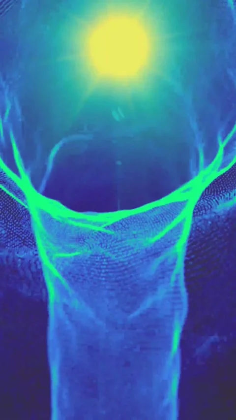 Futuristic technology background with glowing neon effects for digital Stock-Footage 347484826