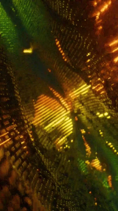 Futuristic technology background. Glowing orange Stock Footage 339903343