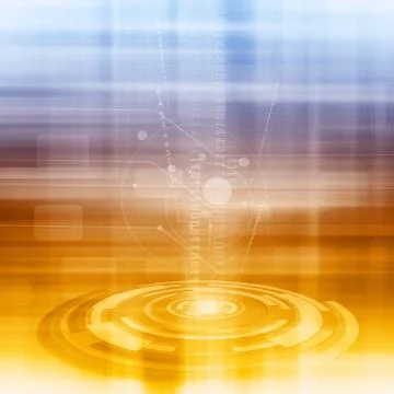 Futuristic Technology Background Stock Illustration