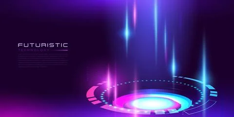 Futuristic Technology background Stock Illustration