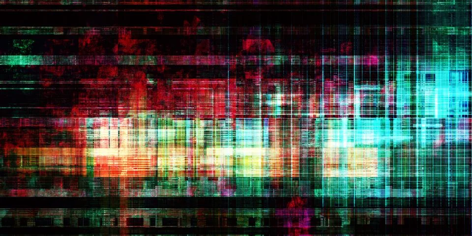 Futuristic Technology Background With Matrix Design Pattern Stock Photos