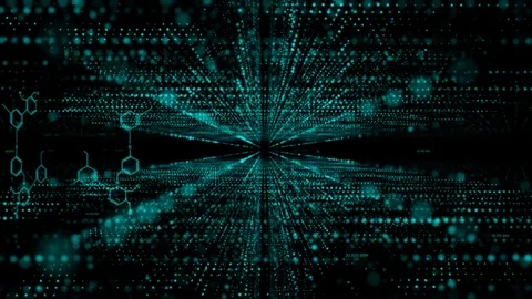 Futuristic technology background with perspection flight Trapcode Form 4 Stock-Footage 79297215