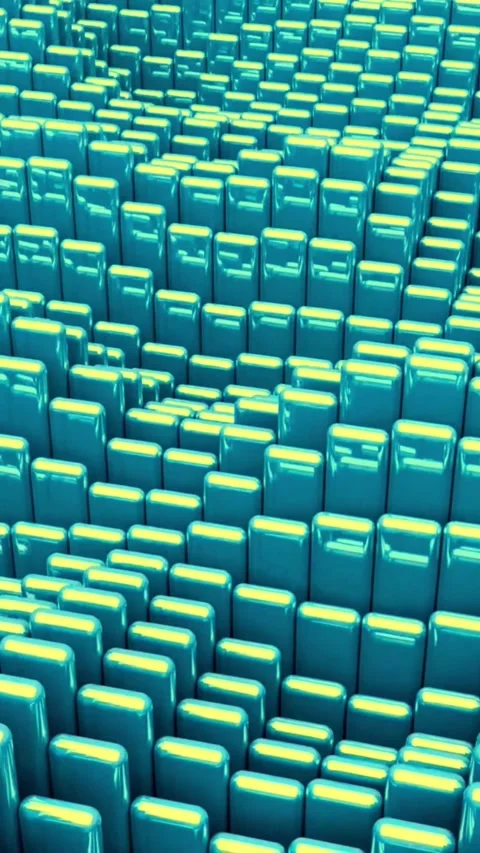 Futuristic technology background with rows of blue illuminated seats for digital Stock Footage 347485088