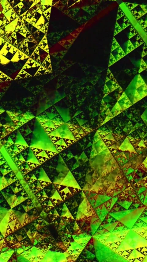 Futuristic technology background with vibrant geometric shapes for digital Stock Footage 347484696