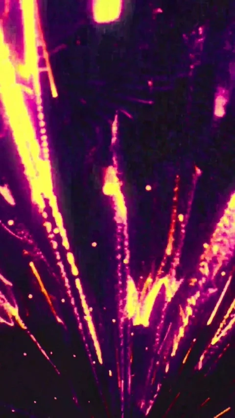 Futuristic technology background with vibrant neon light streaks for digital Stock Footage 347484824