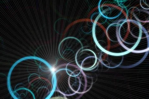 Futuristic technology circle background design with lights Futuristic tech... Stock Photos