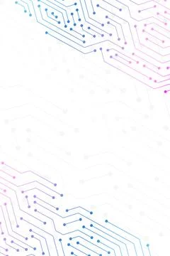 Futuristic Technology Circuit Background - Digital Innovation Design Stock Illustration