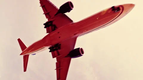 Futuristic technology city with code and data and airplane Stock Footage 319862993