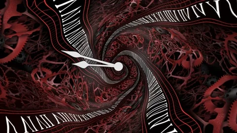 Futuristic Technology Clock Animation Background, Loop Stock Footage 282761435