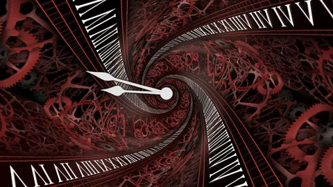 Futuristic Technology Clock Animation Background, Loop Video stock 285216202