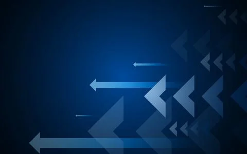Futuristic technology concept background with arrows, depicting high speed .. Stock Illustration