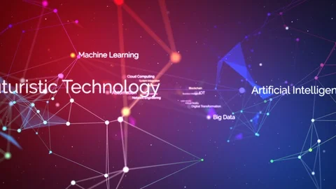 Futuristic technology concept background Video stock 98990210