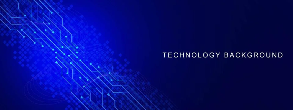 Futuristic technology concept with electronic circuit board texture Stock Illustration