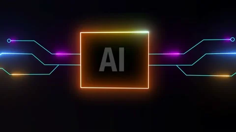 Futuristic Technology Concept: Motherboard CPU GPU Processor Microchip Stock Footage 231440793