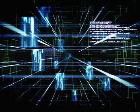 Futuristic technology data 스톡 일러스트