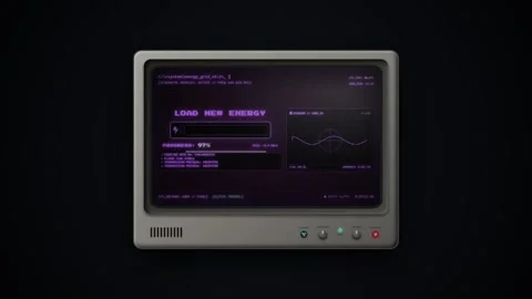 Futuristic technology device with digital screen 스톡 동영상 347881653