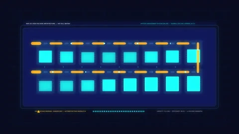 Futuristic technology digital interface animation, cyberspace hud element Stock Footage 347247078