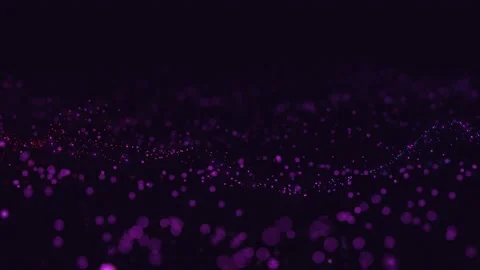Futuristic technology digital plexus wave, Glitter particles animation loop back Stock Footage 234046813