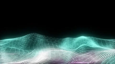 Futuristic technology double wave. Digital cyberspace. Big data analytics. 動画素材 257310744