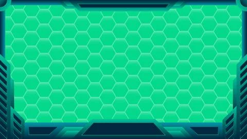 Futuristic technology frame vector design with green color 스톡 일러스트