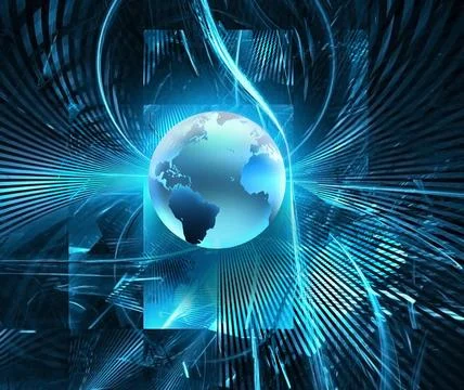 Futuristic technology Futuristic technology abstract background with world... Stock Photos