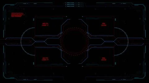 Futuristic technology hud target display Stock Photos