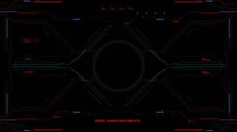 Futuristic technology hud target display Stock Photos