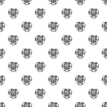 Futuristic technology hud target seamless pattern background Stock Illustration