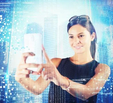 Futuristic technology イラスト素材