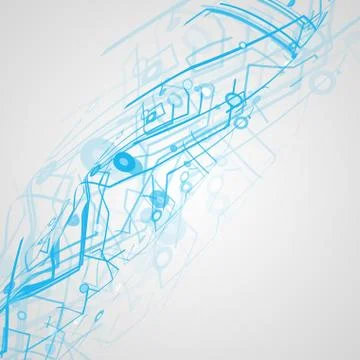 Futuristic technology illustration Stock Illustration