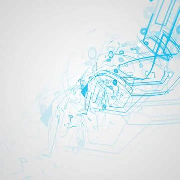 Futuristic technology illustration Stock-Illustration