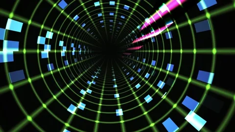 Futuristic technology interface with grid. Stock Footage 334872756