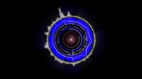 Futuristic Technology Interface Hud Circle Stock Footage 53810875