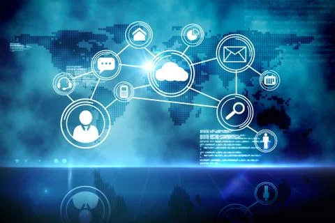 Futuristic technology interface Stock Illustration