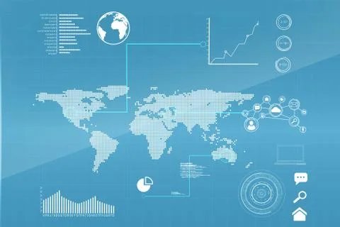 Futuristic technology interface Stock Illustration