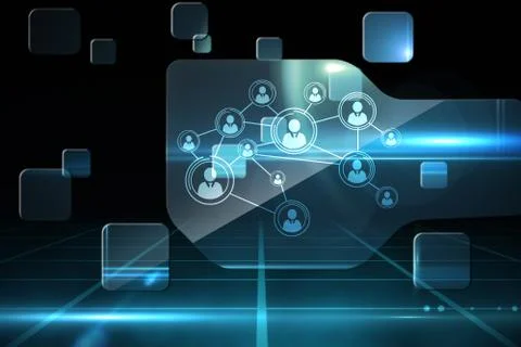 Futuristic technology interface Illustrazione stock